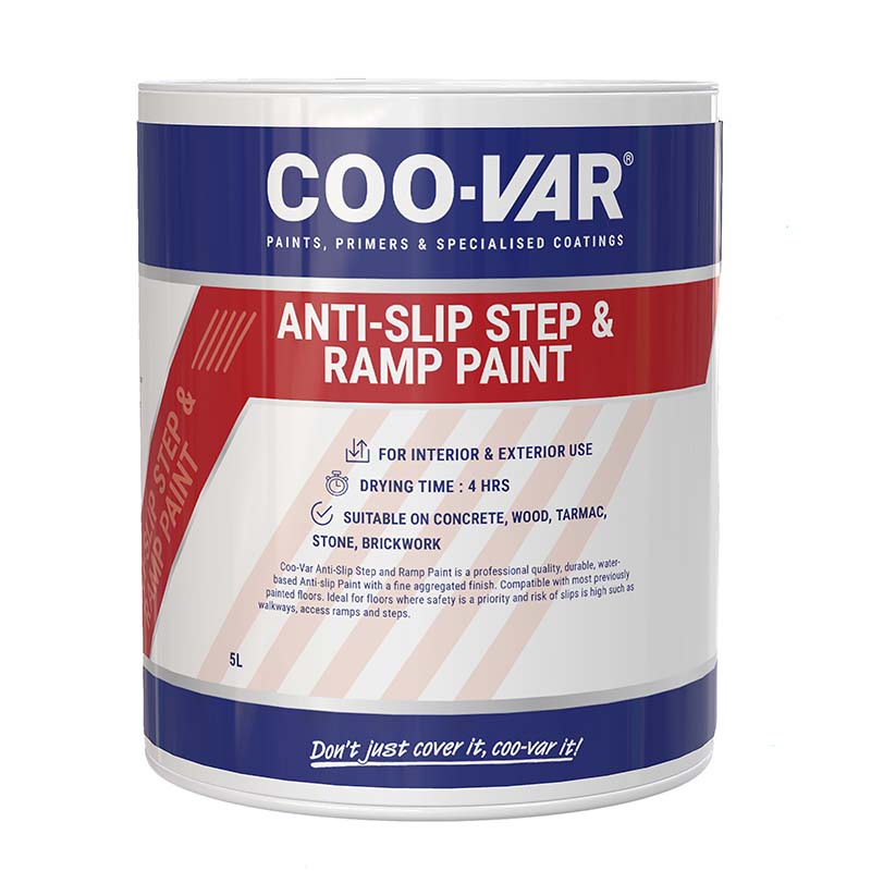 ANTI-SLIP STEP and RAMP PAINT  GREY 1L