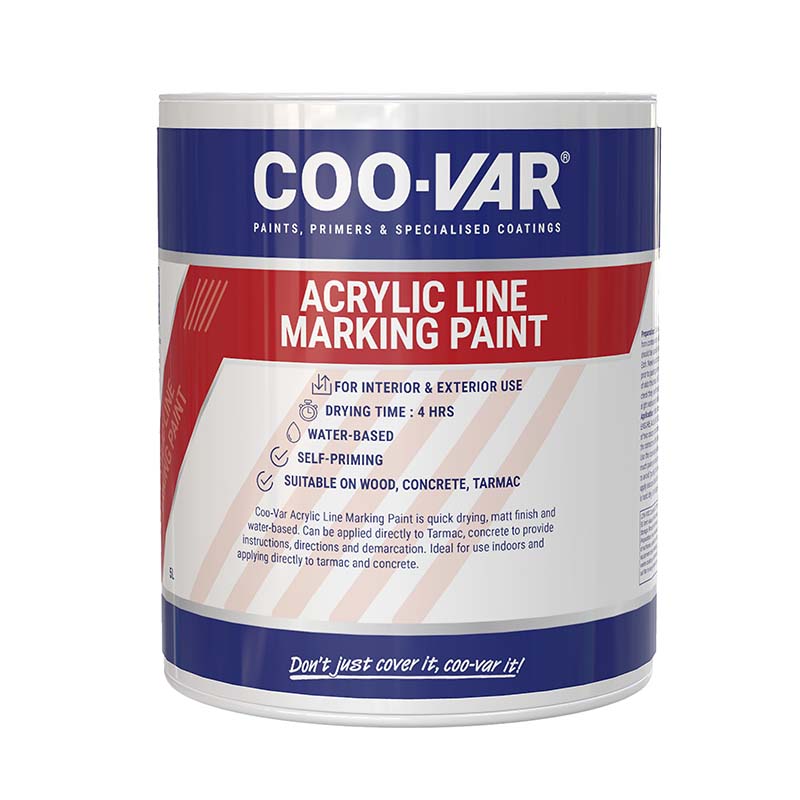 ACRYLIC LINE MARKING PAINT WHITE 2.5LTR               *******CHECK LABELS*********