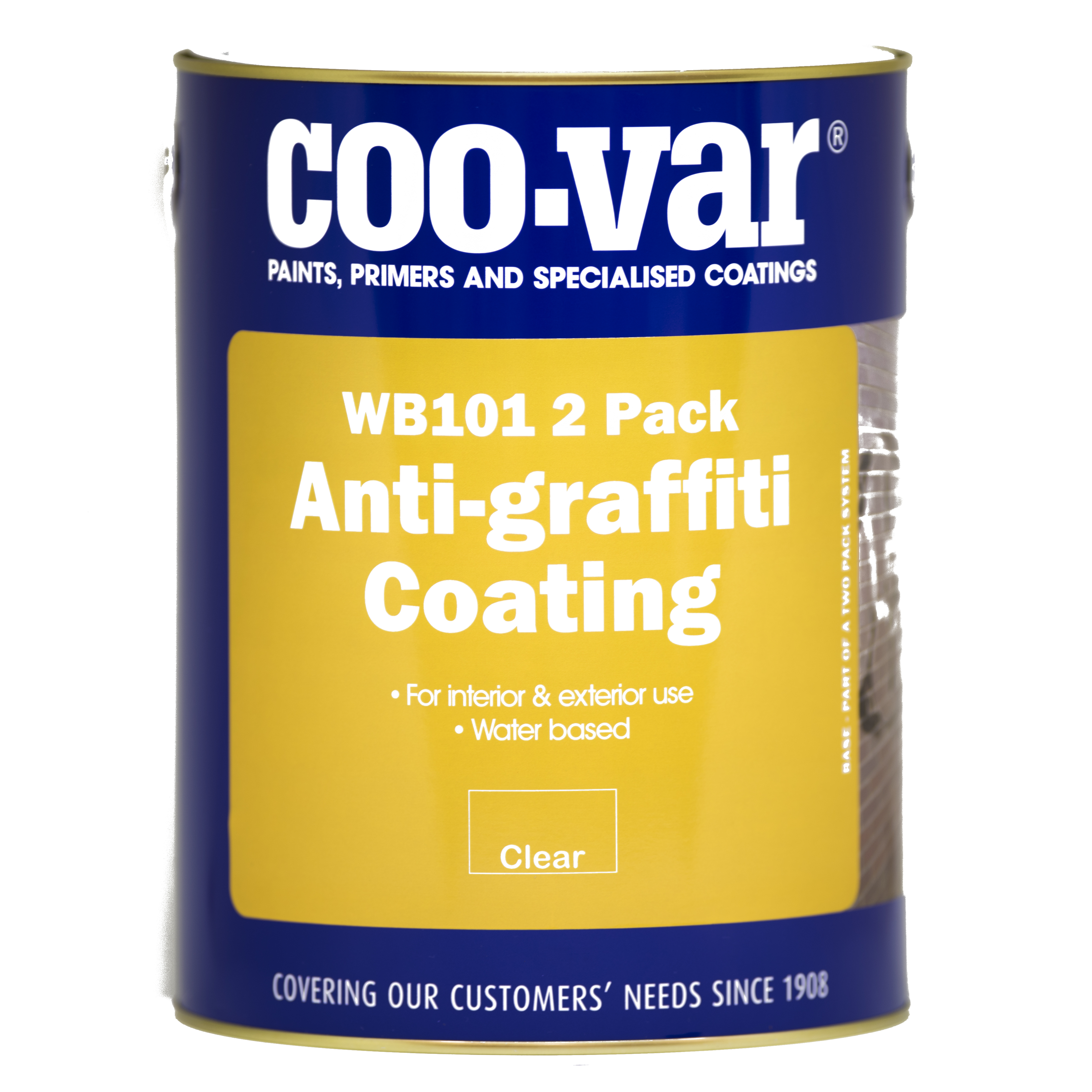 TWO PACK A/GRAF WATER BASED CLEAR 5KG BASE IN 5LT CAN / HARDENER IN 1LT CAN