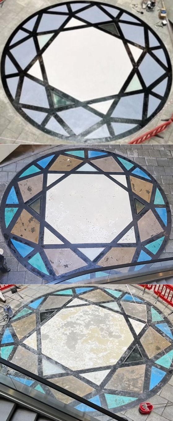 The Cube Birmingham Floor Mural