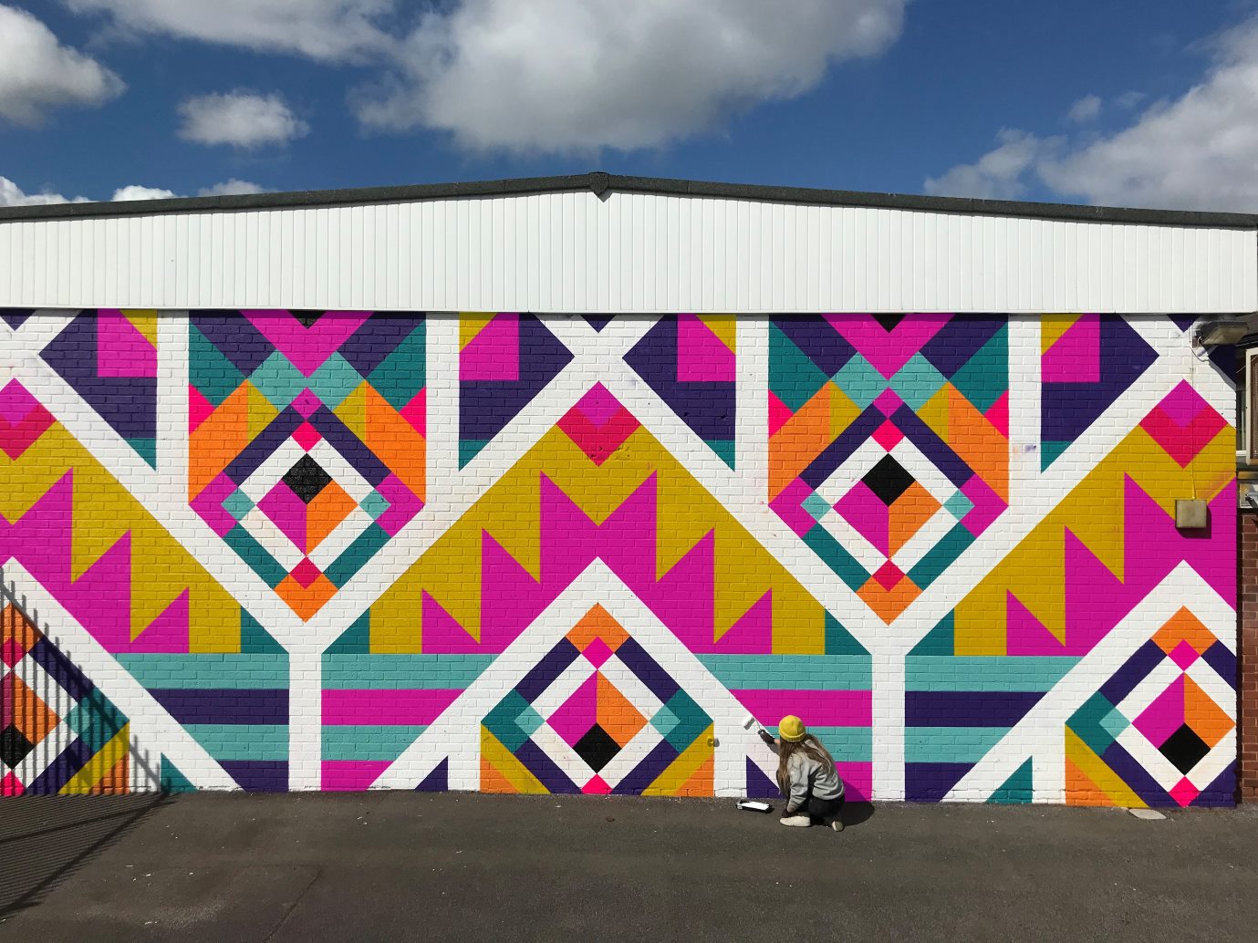 Coo-Var Acrylic Floor Paint ART + Believe Mural at Littlecoates Primary Academy Grimsby
