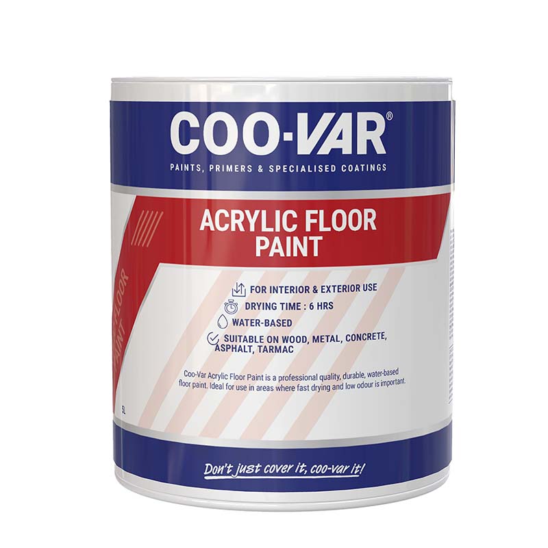 ACRYLIC FLOOR PAINT BLACK        1 LITRE