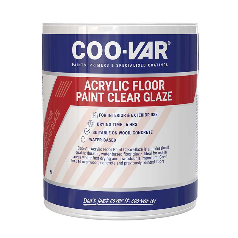 ACRYLIC FLOOR PAINT CLEAR GLAZE 1 LITRE