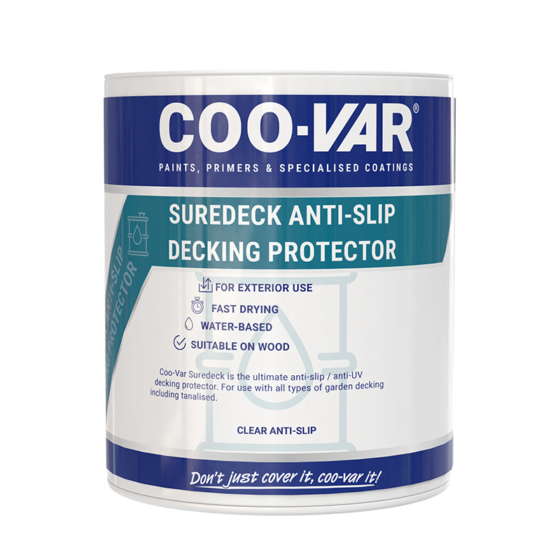 CV SUREDECK ANTISLIP DECKING PT CLEAR 1 L