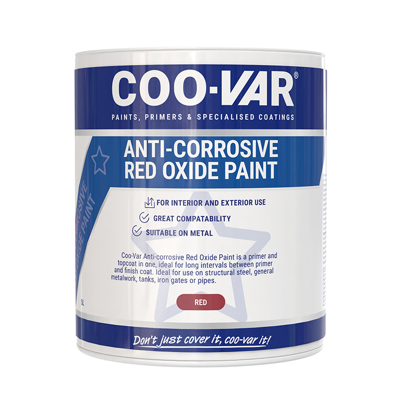 COO-VAR ANTICORROSIVE RED OXIDE  1 LITRE               *******CHECK LABELS*********