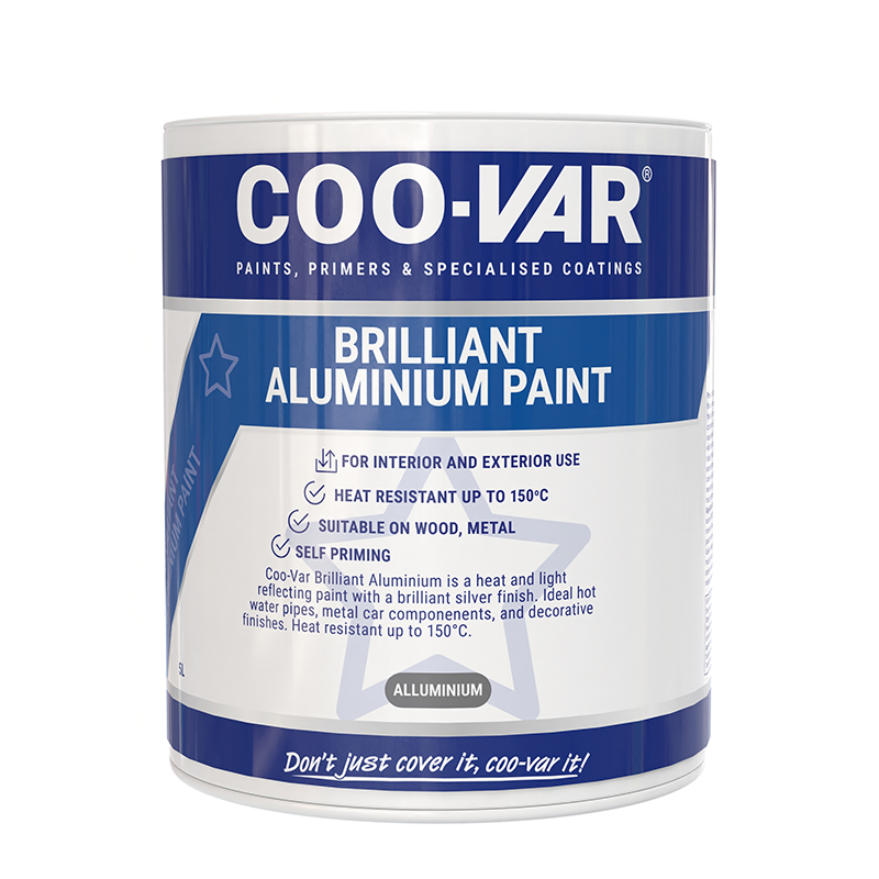 C.V. BRILLIANT ALUMINIUM PAINT 1 LITRE TACTILE REQUIRED