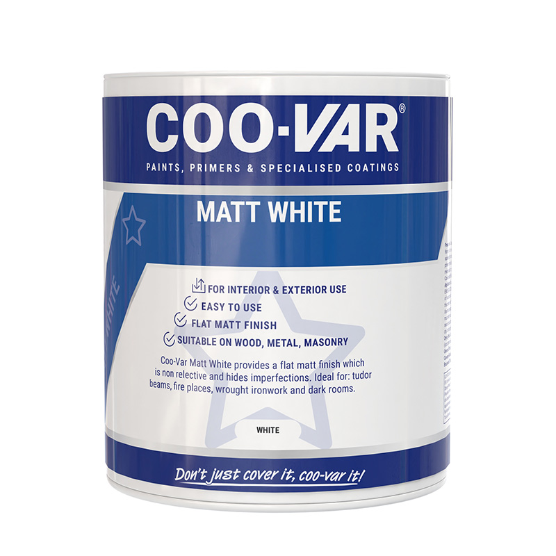 COO-VAR MATT WHITE 500ML